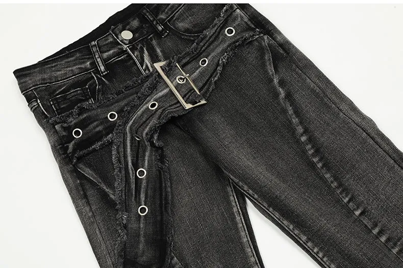 【24s Mar.】Black Flare High-Waist Denim Jeans