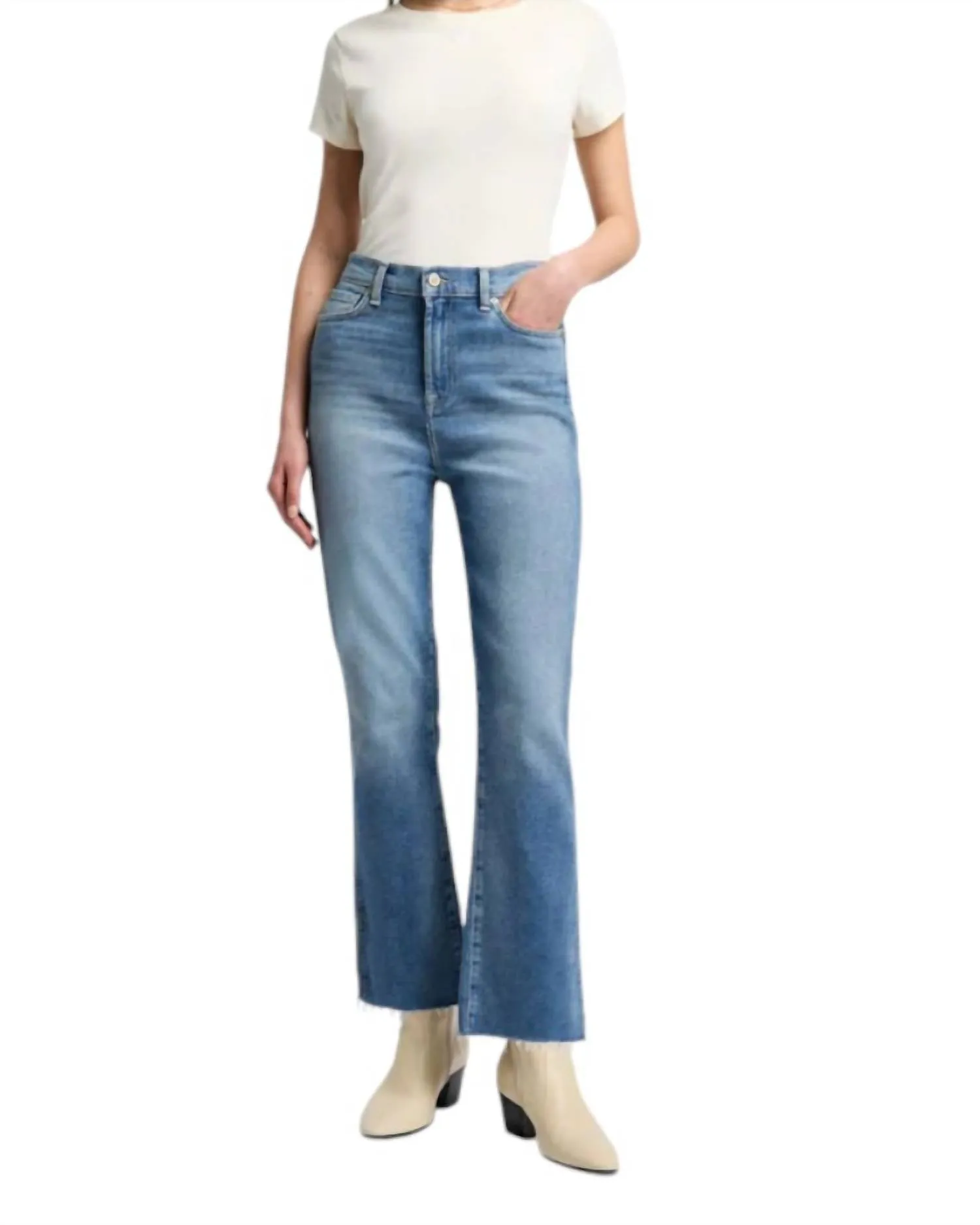 7 For All Mankind - High Waist Slim Kick Be My Baby Jeans