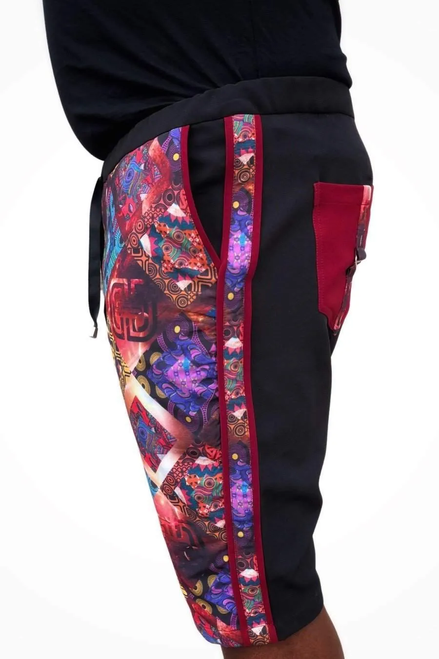 African Shorts Red