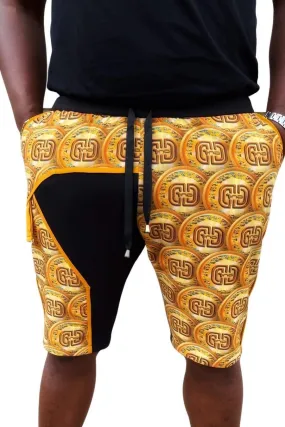 African Shorts Yellow