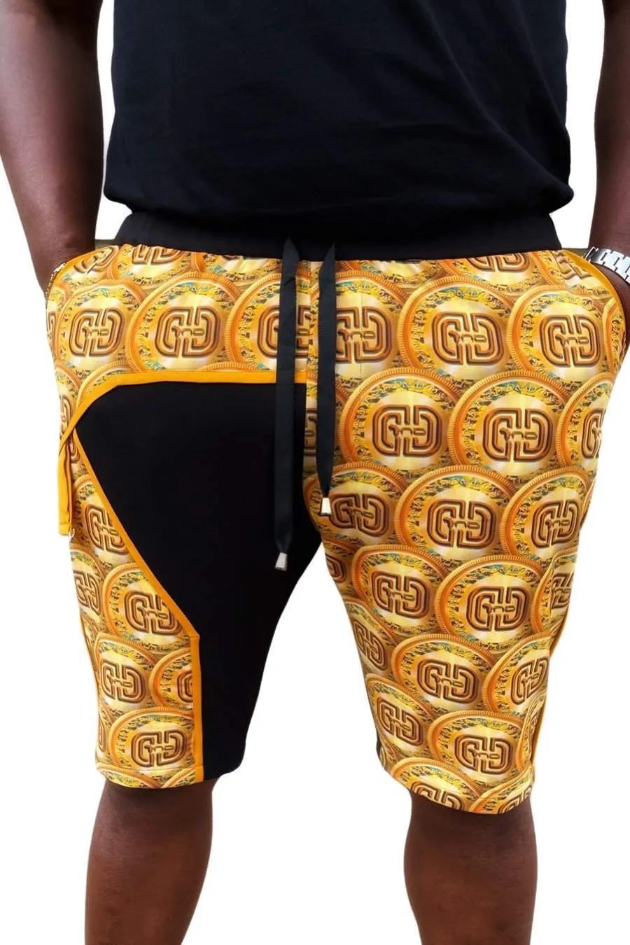 African Shorts Yellow
