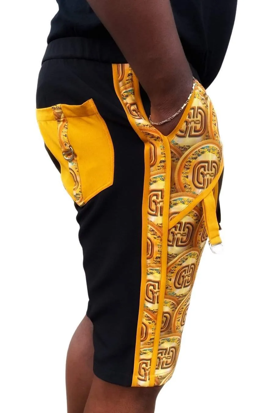 African Shorts Yellow