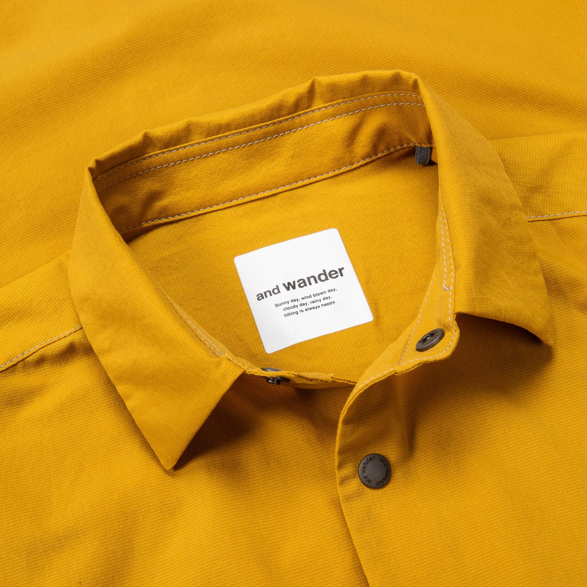 And Wander Dry Breathable LS Shirt Yellow