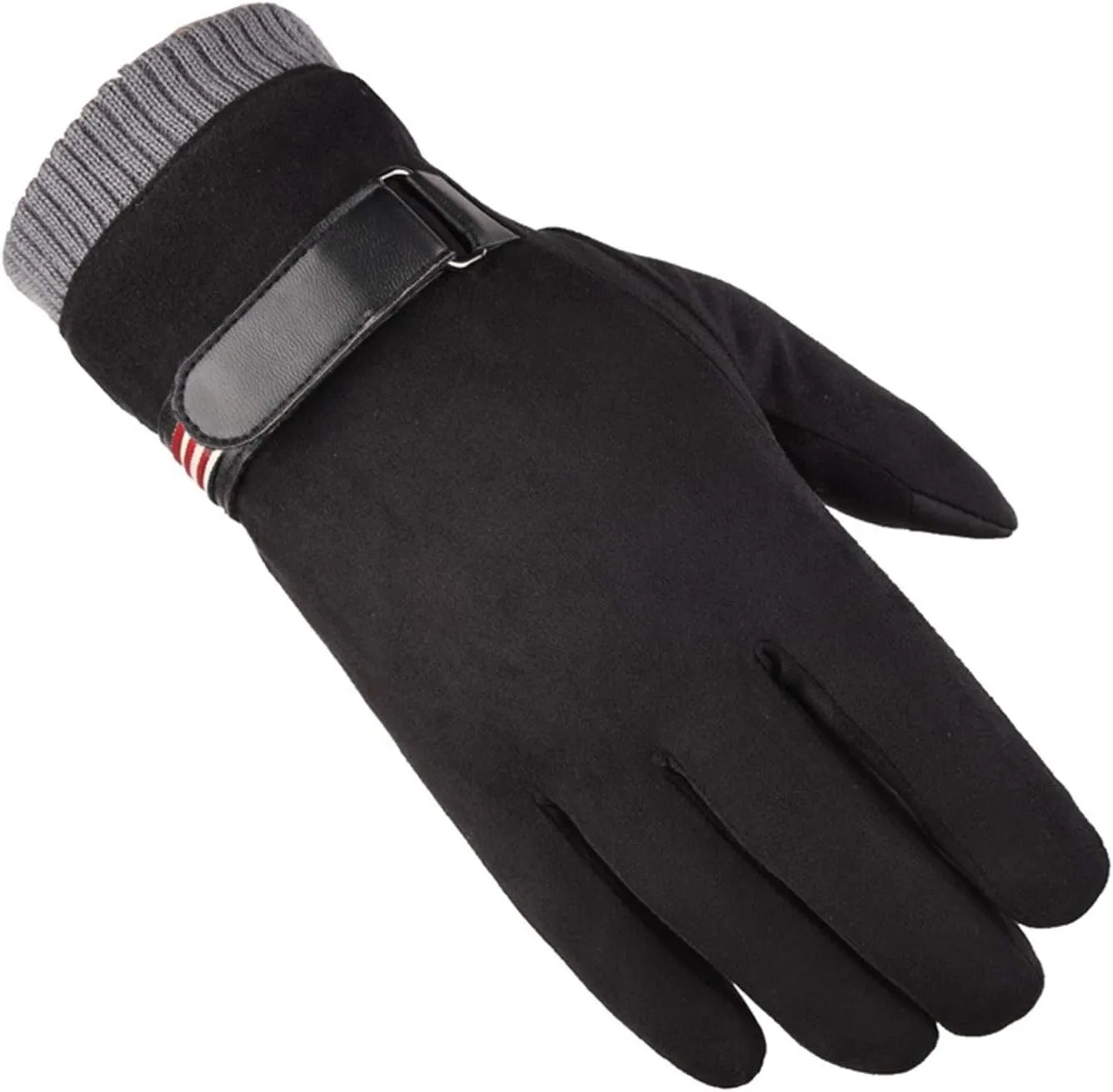 Andongnywell Mens Suede Gloves Winter Touch Screen Gloves Warmer Texting Gloves Winter Thick Drive Gloves