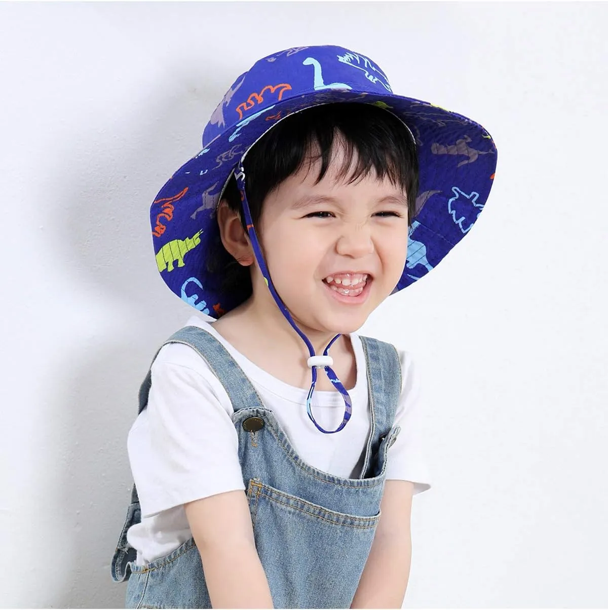 Baby Sun Hat UPF 50  Sun Protective Toddler Bucket Hat Summer Kids Beach Hats Wide Brim Outdoor Play Hat for Boys Girls