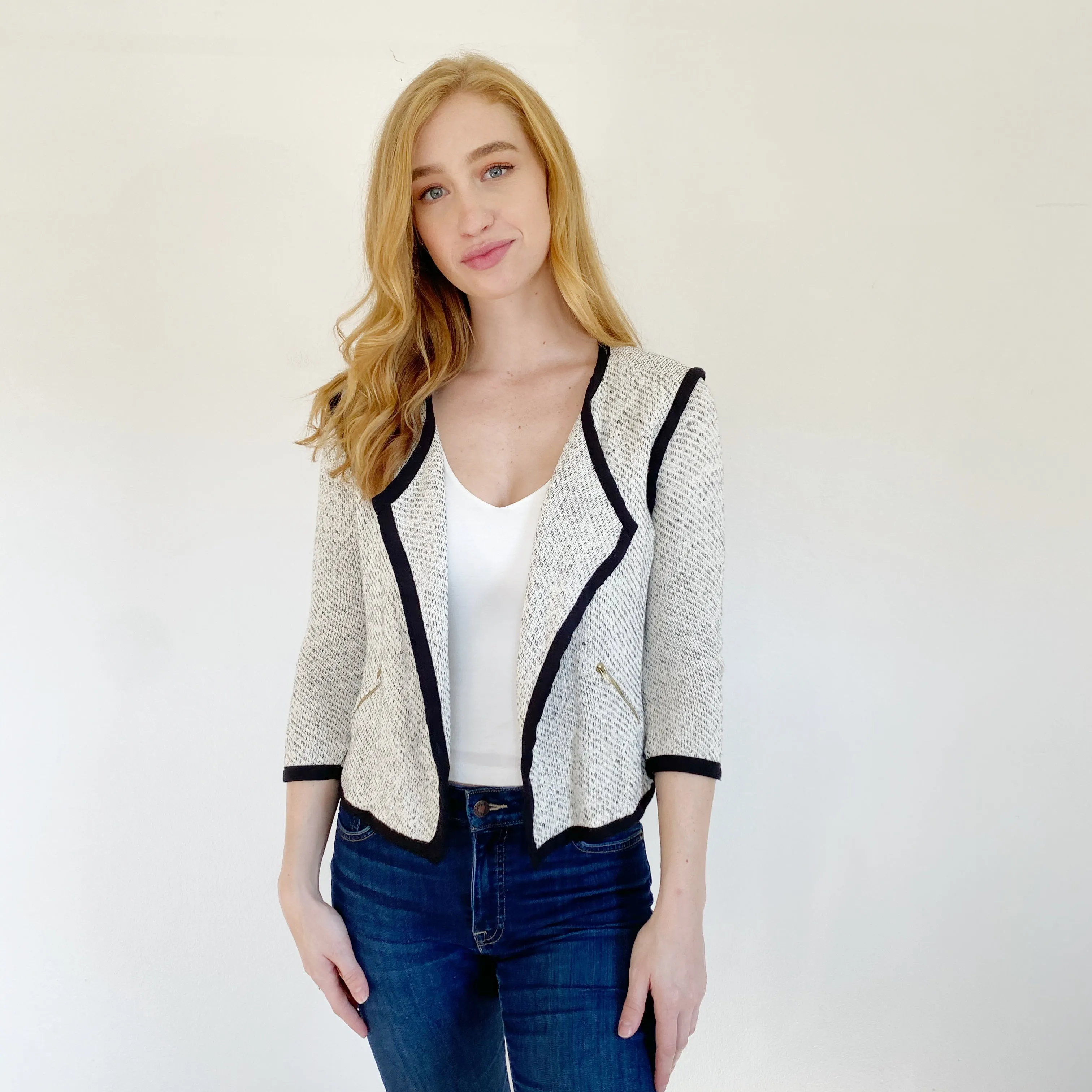 BAR lll Knit Sweater Blazer Jacket Small