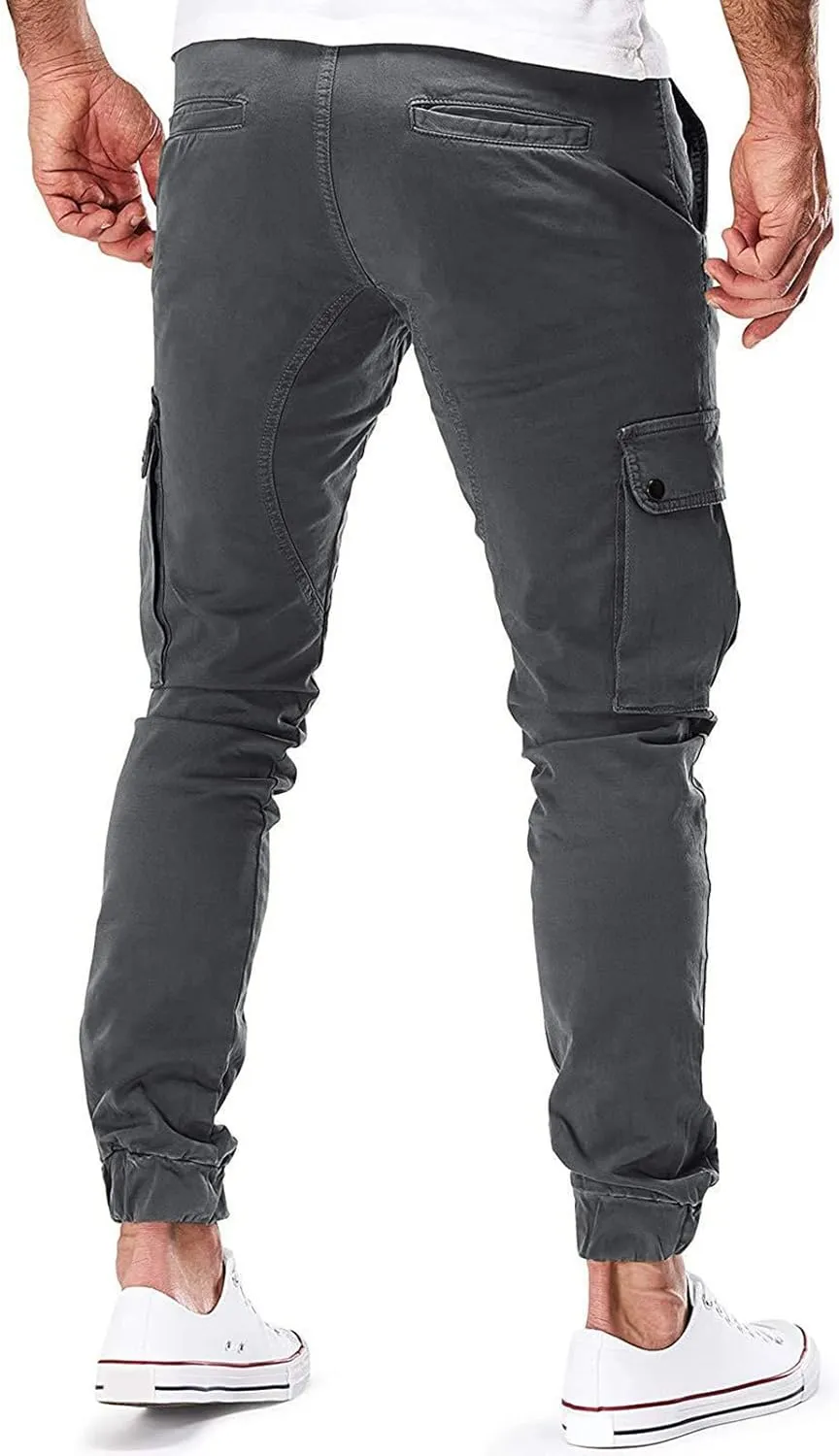 Big and Tall Sweatpants for Men & Winter Pants for Men Drawstring Cargo Flat Front Straight Fit Pants Outdoor Sports