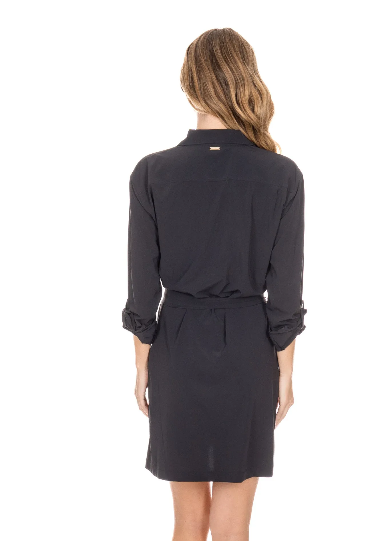 Black Button Down Shirt Dress