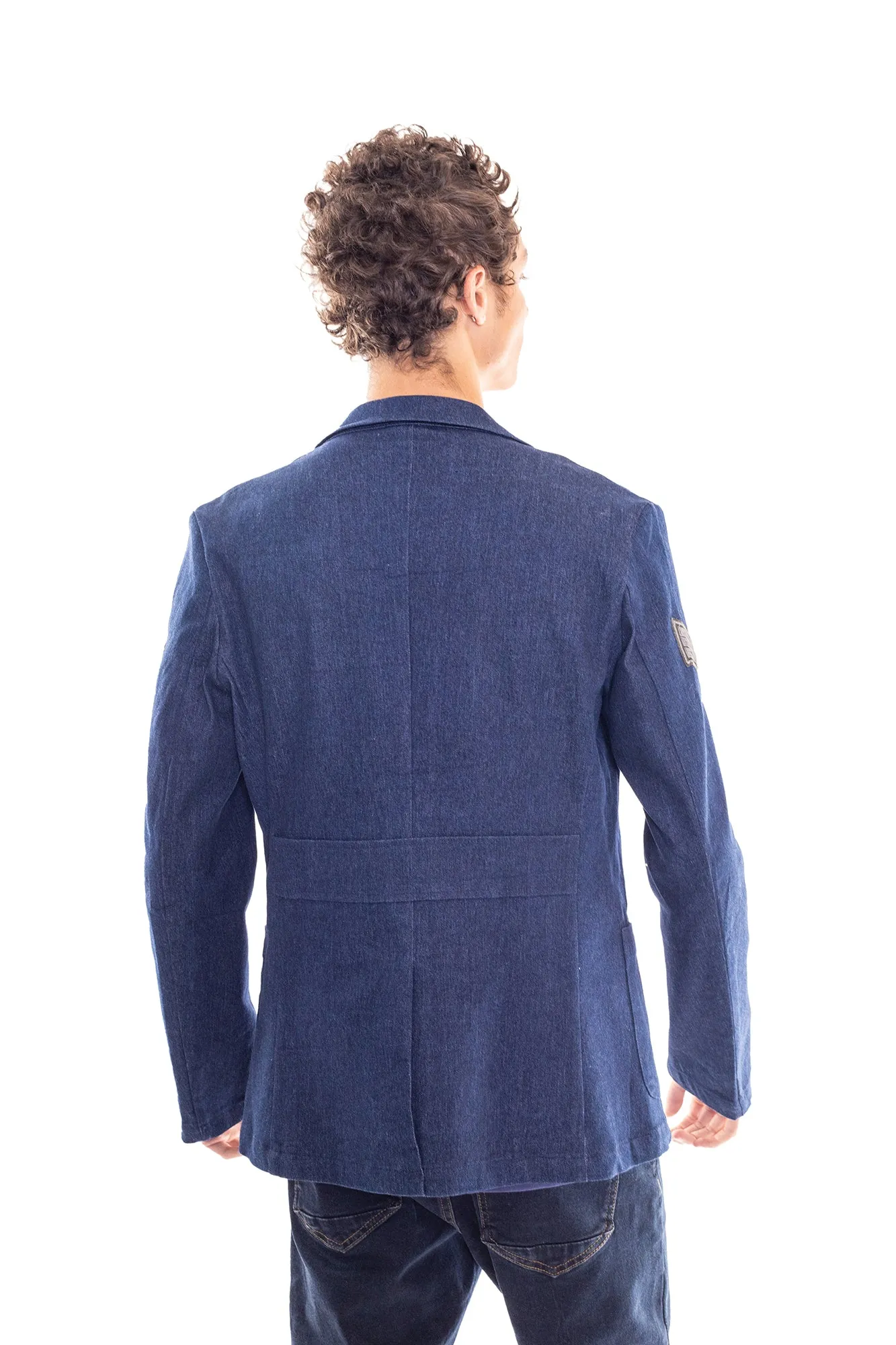 BLAZER EN JEANS  MANGA LARGA PARA HOMBRE