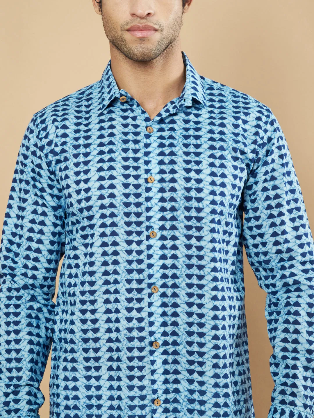 Breathable Cotton Full Sleeves Shirt For Men