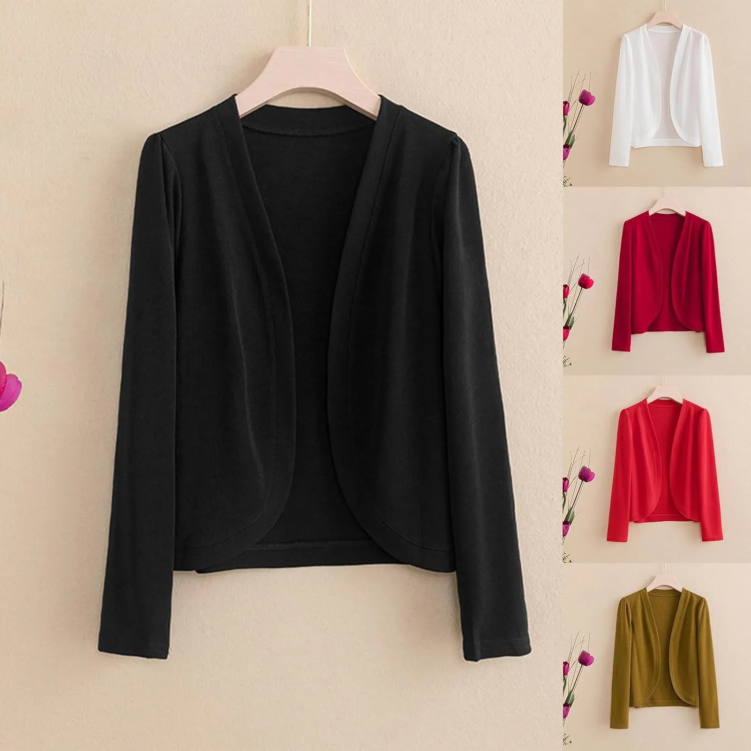 Cardigan Sweaters for Women Lightweight Casual Open Front Rib Knit Cardigan Plus Size Long Sleeve Soft Sweater