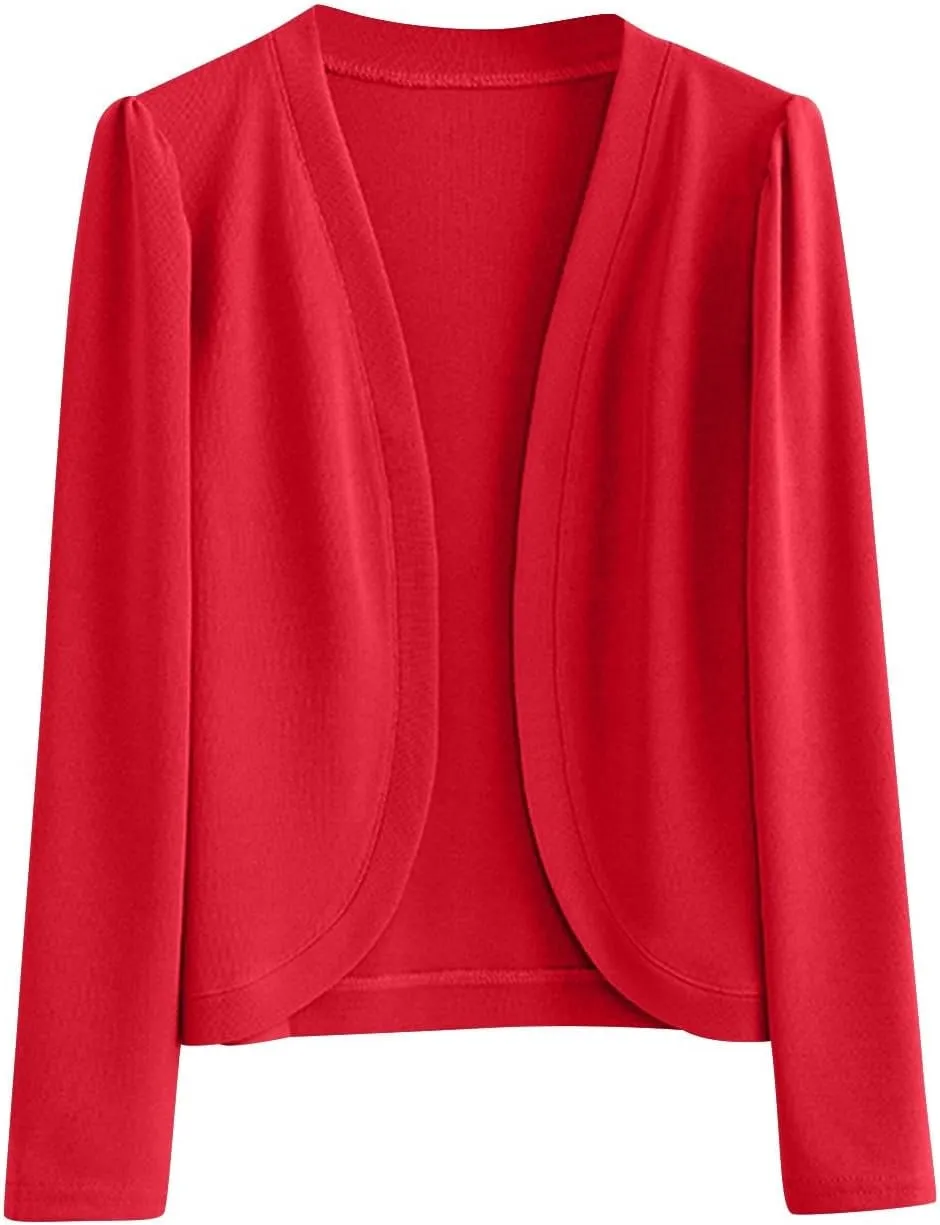 Cardigan Sweaters for Women Lightweight Casual Open Front Rib Knit Cardigan Plus Size Long Sleeve Soft Sweater
