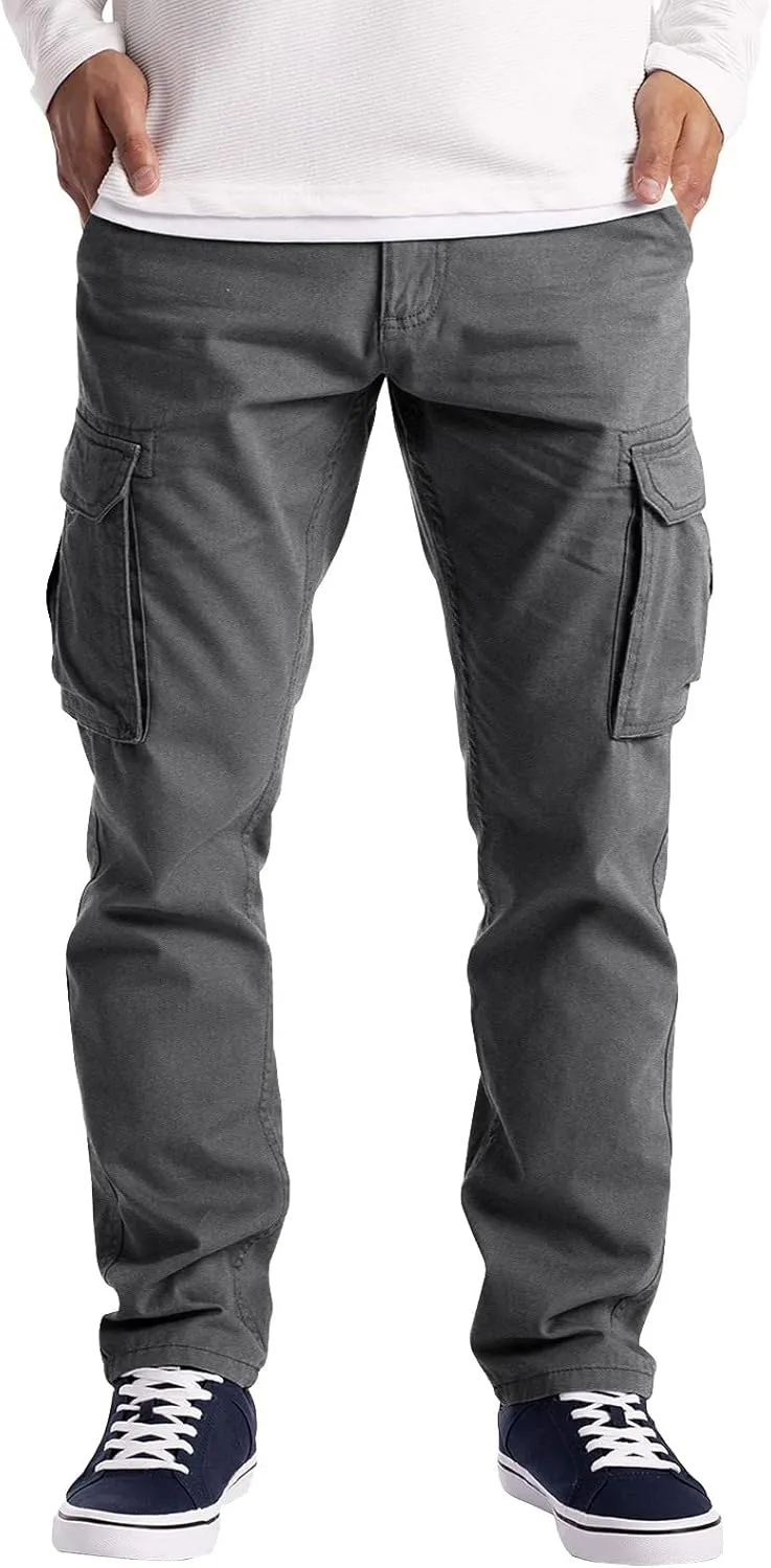 Cargo Pants for Men Big and Tall Pants Lightweight Sports Jogger Sweatpants Drawstring Pants Outdoor Fishing Trousers
