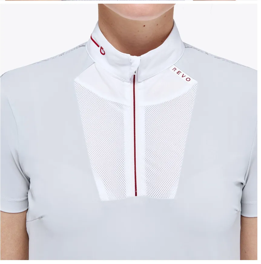 CAVALLERIA TOSCANA WOMEN’S TECHNICAL KNIT POLO SHIRT