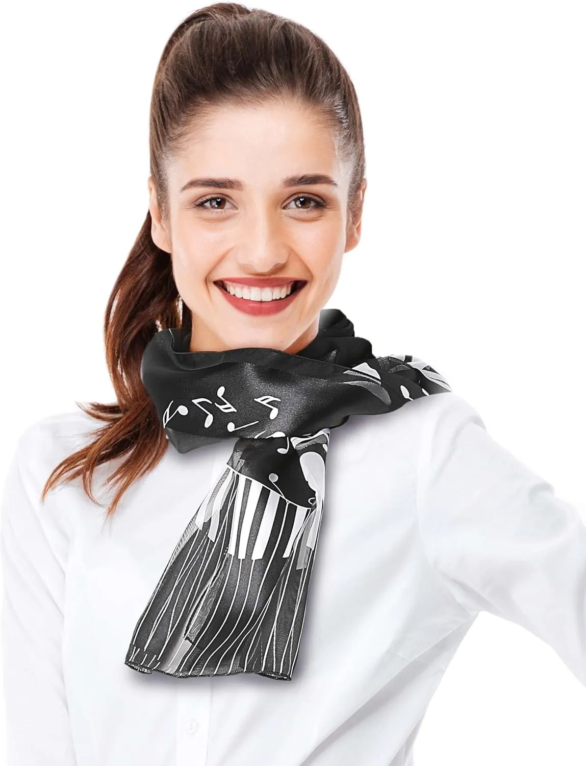 CBC Crown Women's Fashion Music Note Scarf (Various Patterns, Colors)