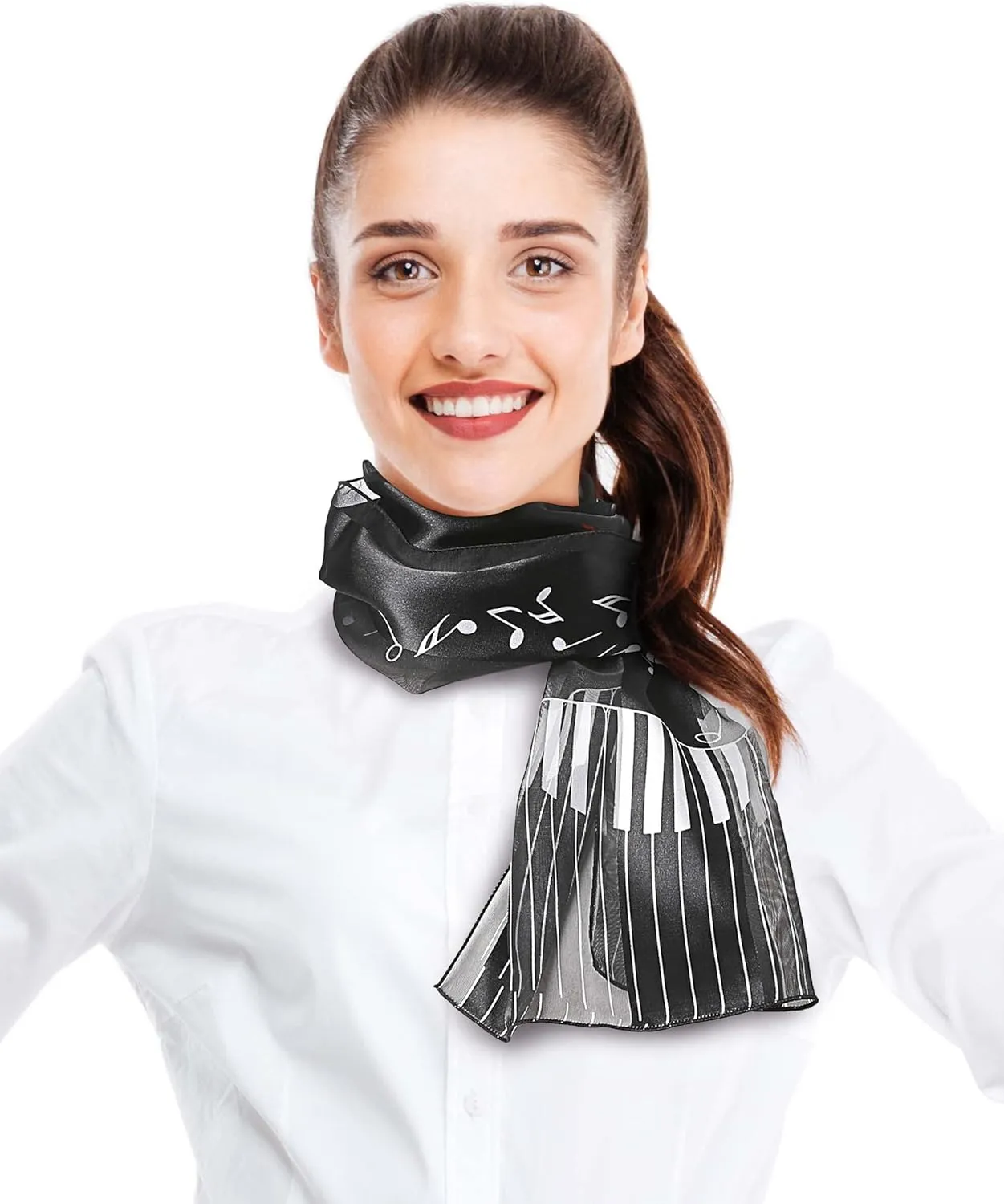 CBC Crown Women's Fashion Music Note Scarf (Various Patterns, Colors)