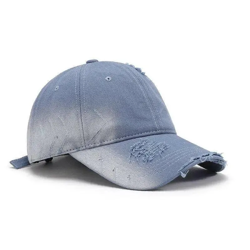 Chic Distressed Adjustable Cotton Hat for Luxury Fashion Enthusiasts