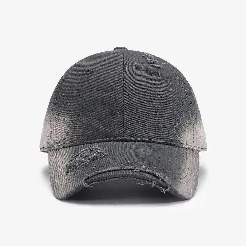 Chic Distressed Adjustable Cotton Hat for Luxury Fashion Enthusiasts