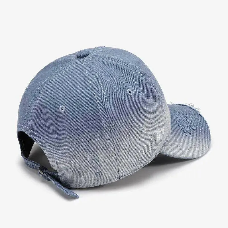 Chic Distressed Adjustable Cotton Hat for Luxury Fashion Enthusiasts