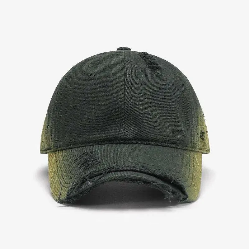 Chic Distressed Adjustable Cotton Hat for Luxury Fashion Enthusiasts
