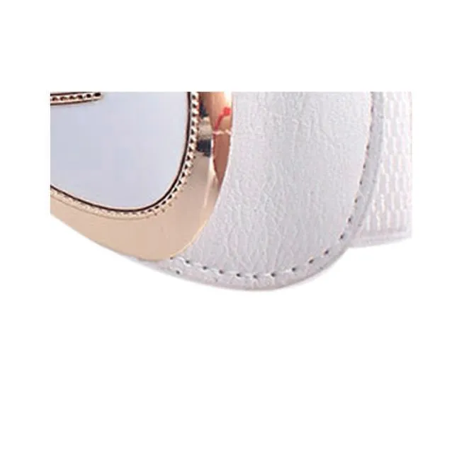 Chinish Women Fashion Bowknot Buckle Waistband Wide Elastic Stretch Waist Belt