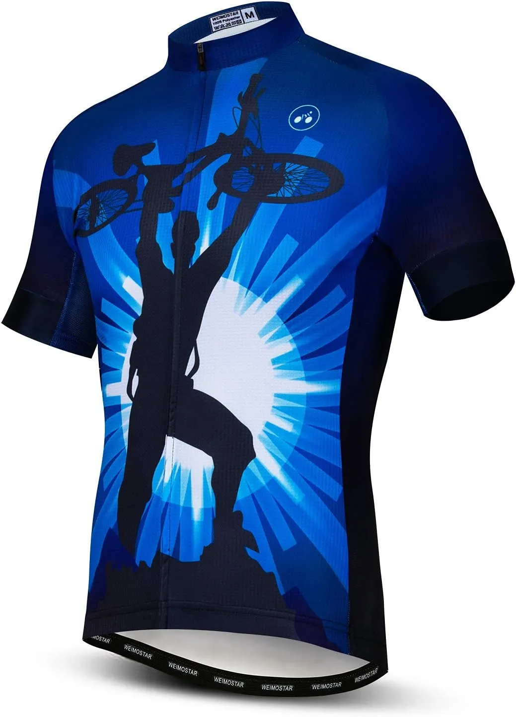 Cycling Jersey Men Short Sleeve Bike Shirt Breathable Bicycle Jacket Pockets