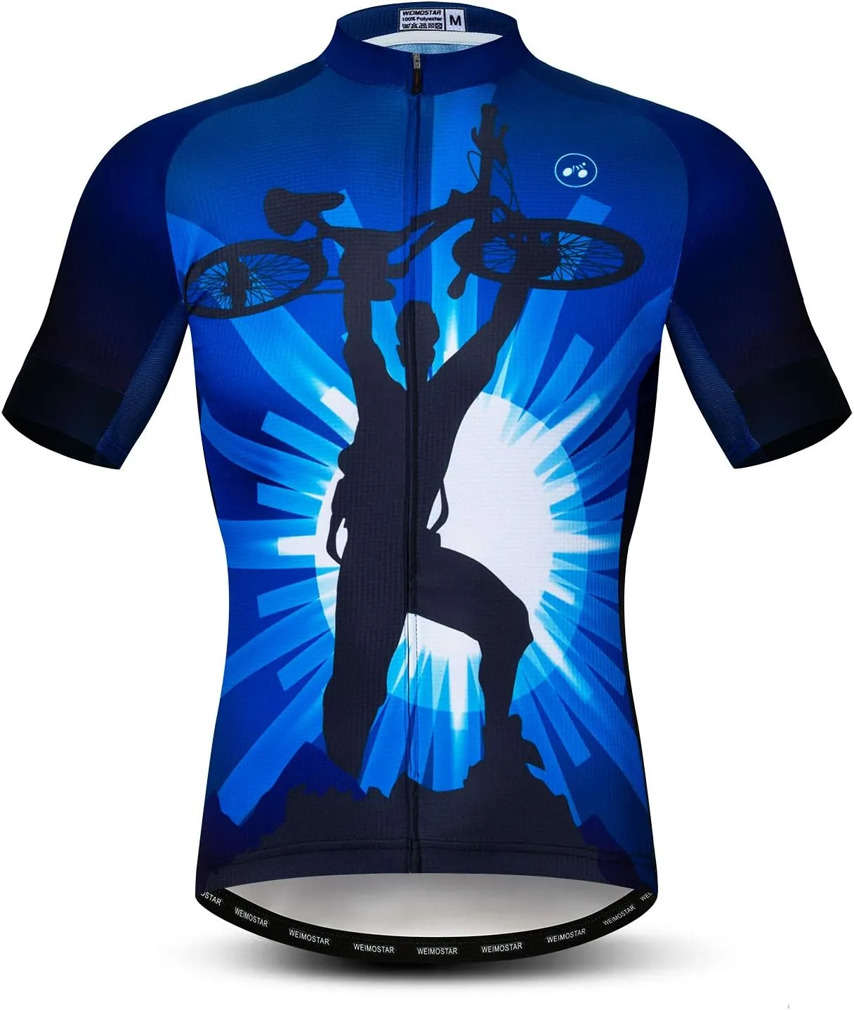 Cycling Jersey Men Short Sleeve Bike Shirt Breathable Bicycle Jacket Pockets
