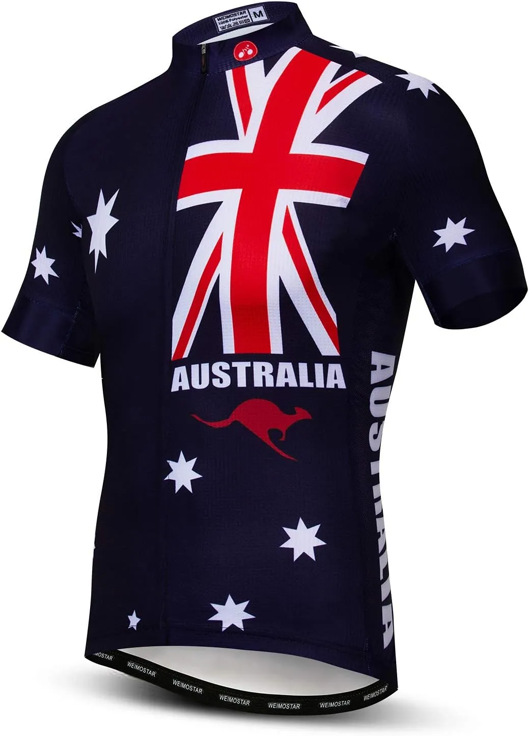Cycling Jersey Men Short Sleeve Bike Shirt Breathable Bicycle Jacket Pockets