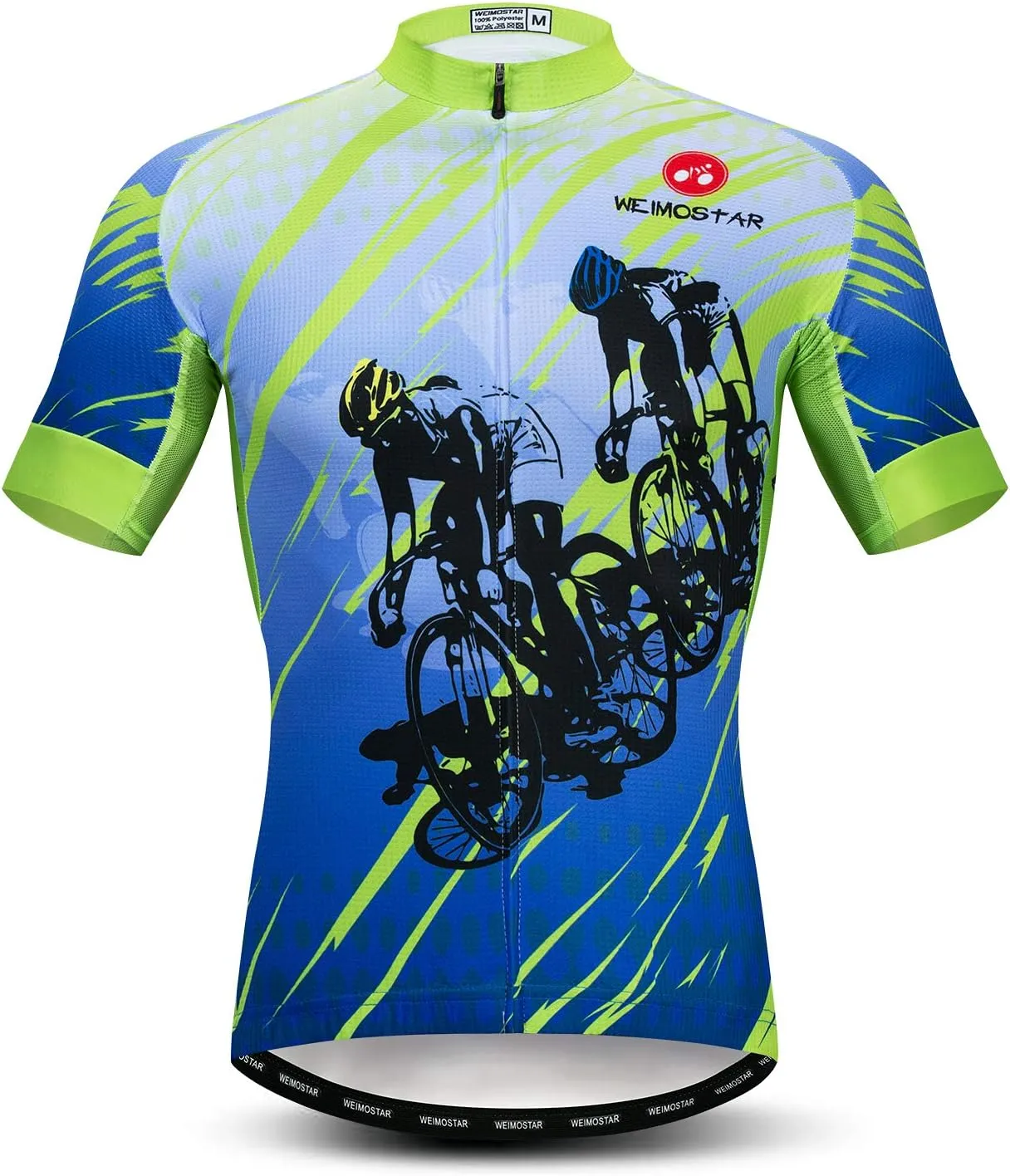 Cycling Jersey Men Short Sleeve Bike Shirt Breathable Bicycle Jacket Pockets