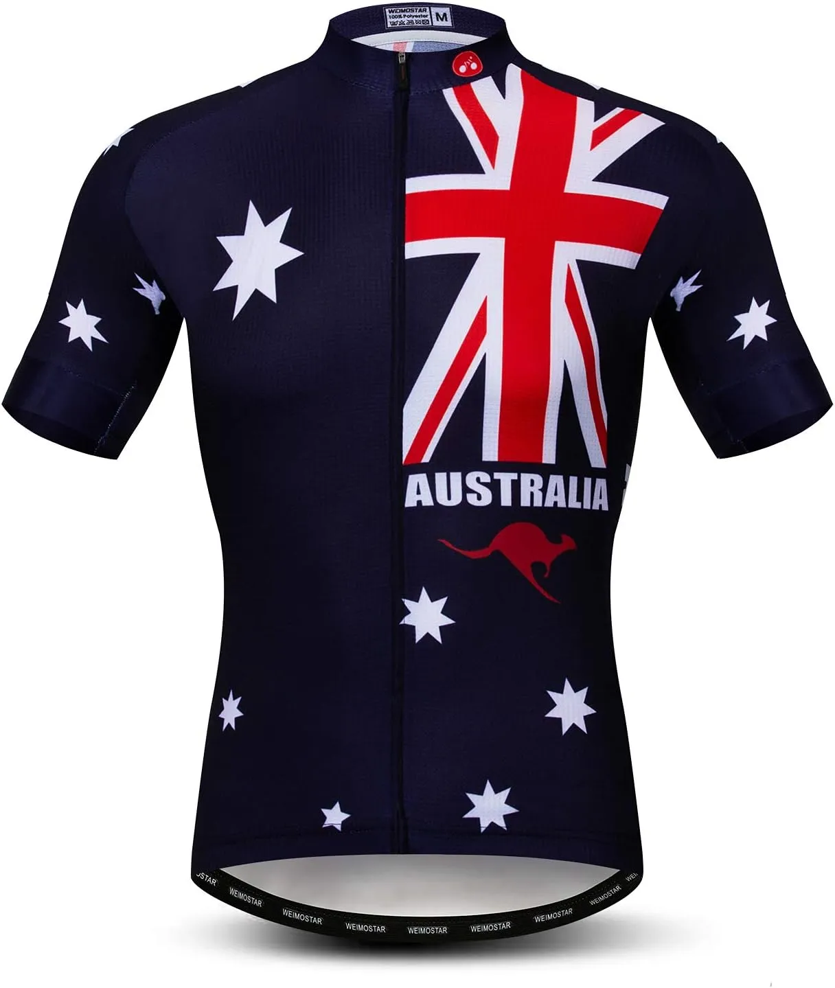 Cycling Jersey Men Short Sleeve Bike Shirt Breathable Bicycle Jacket Pockets