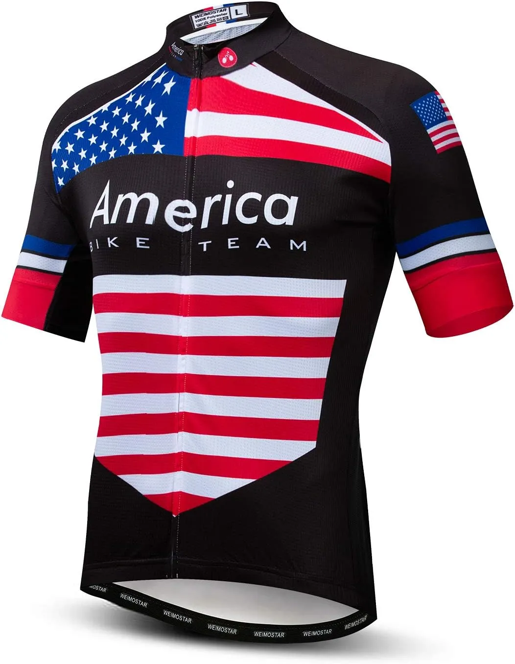 Cycling Jersey Men Short Sleeve Bike Shirt Breathable Bicycle Jacket Pockets