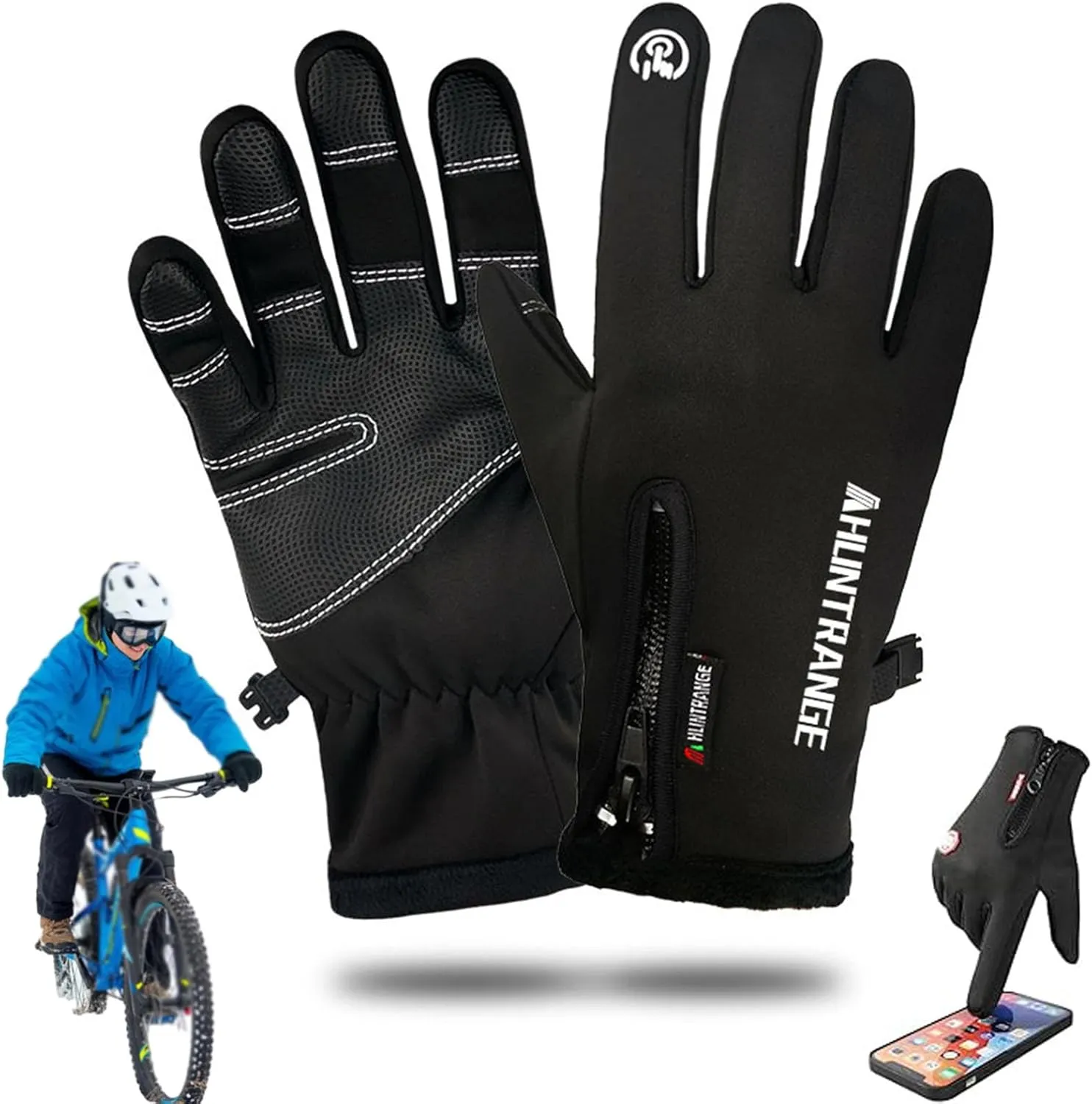 Dazzle Sport Heated Gloves, Dazzlesport Heated Gloves, Warm Thermal USB Outdoor Heated Gloves Windproof Waterproof (Black, Medium)