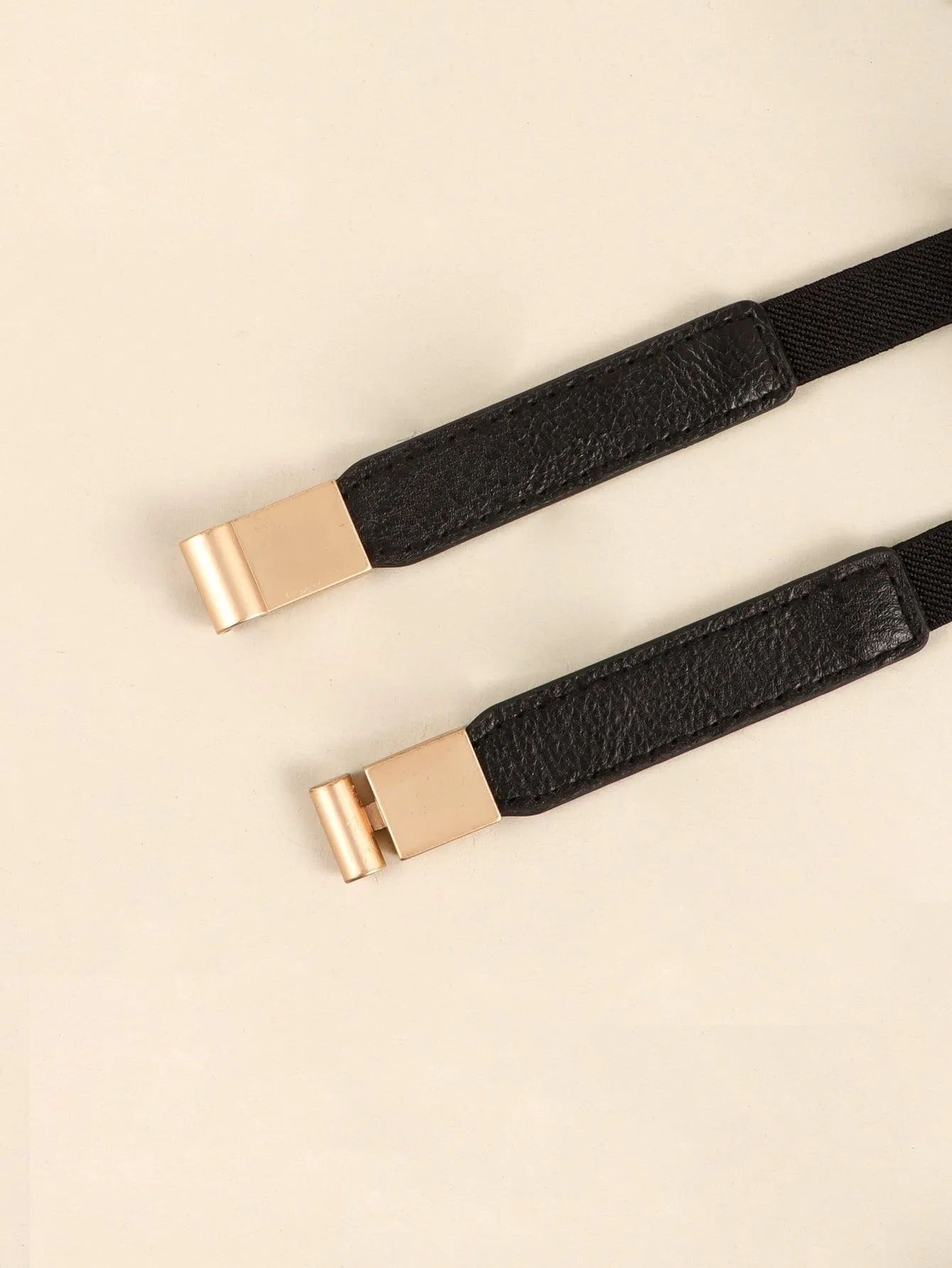 Elegant Adjustable PU Elastic Skinny Belt for Effortless Style