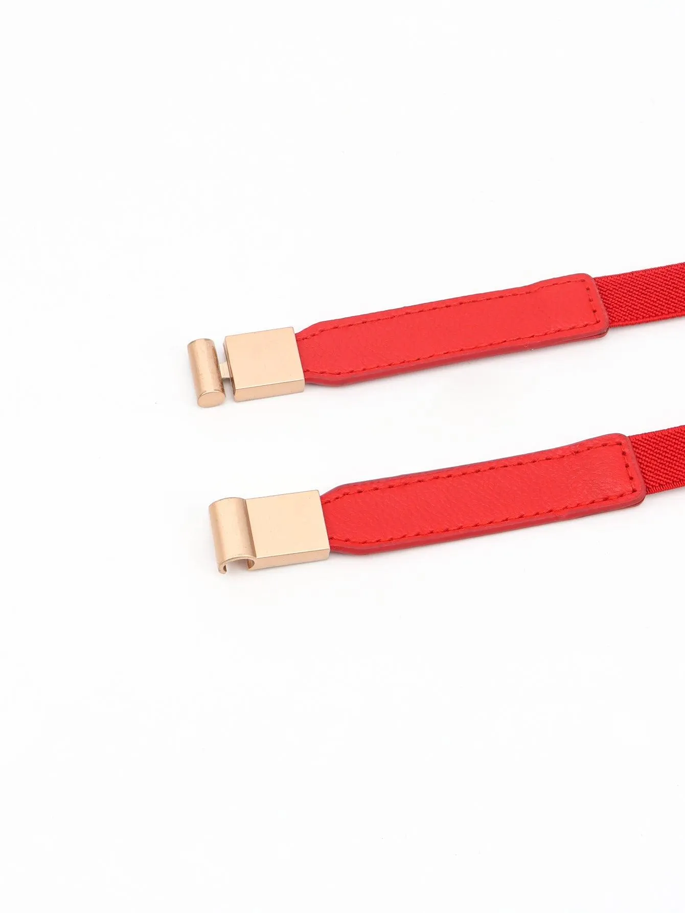 Elegant Adjustable PU Elastic Skinny Belt for Effortless Style