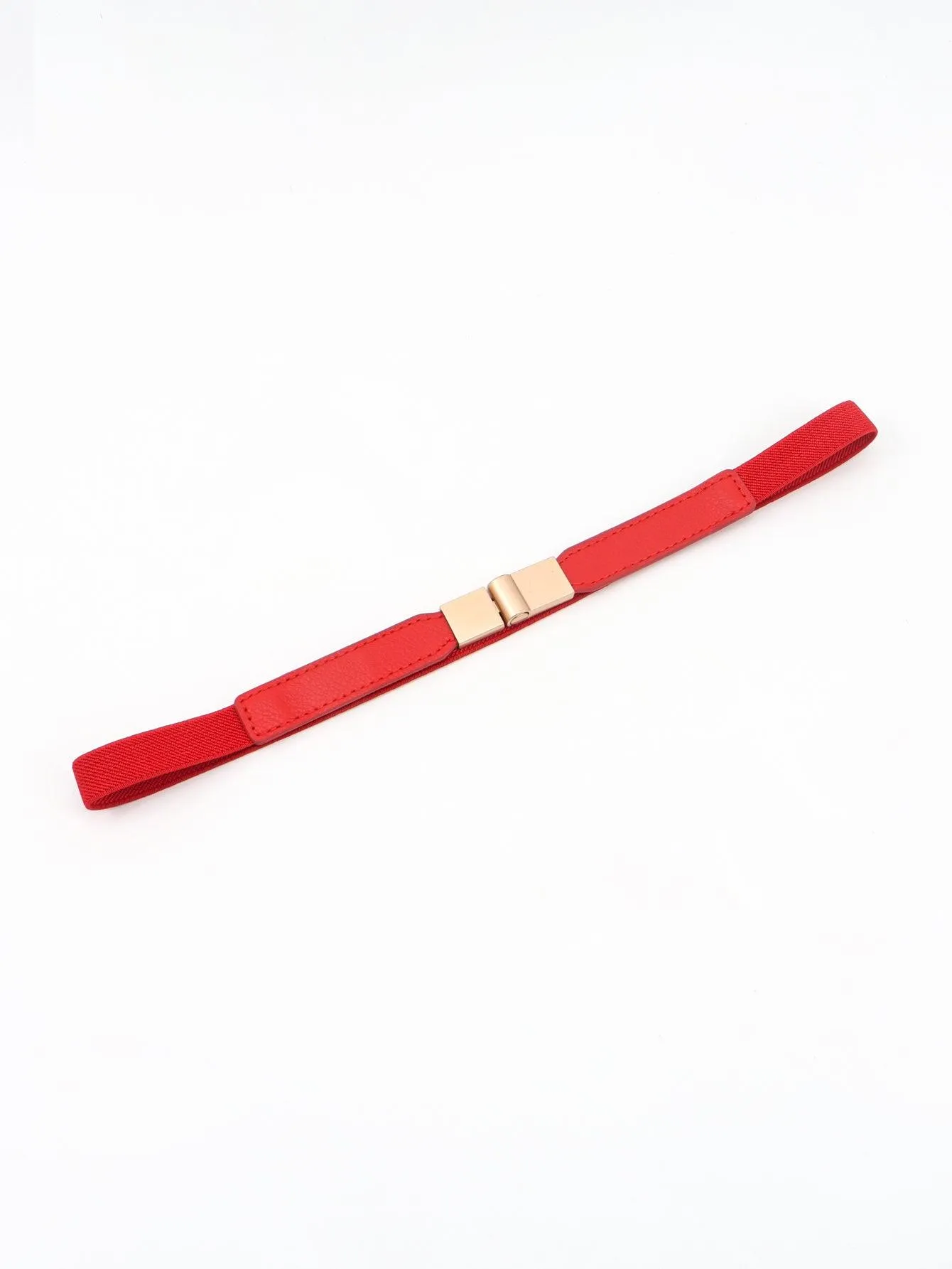Elegant Adjustable PU Elastic Skinny Belt for Effortless Style