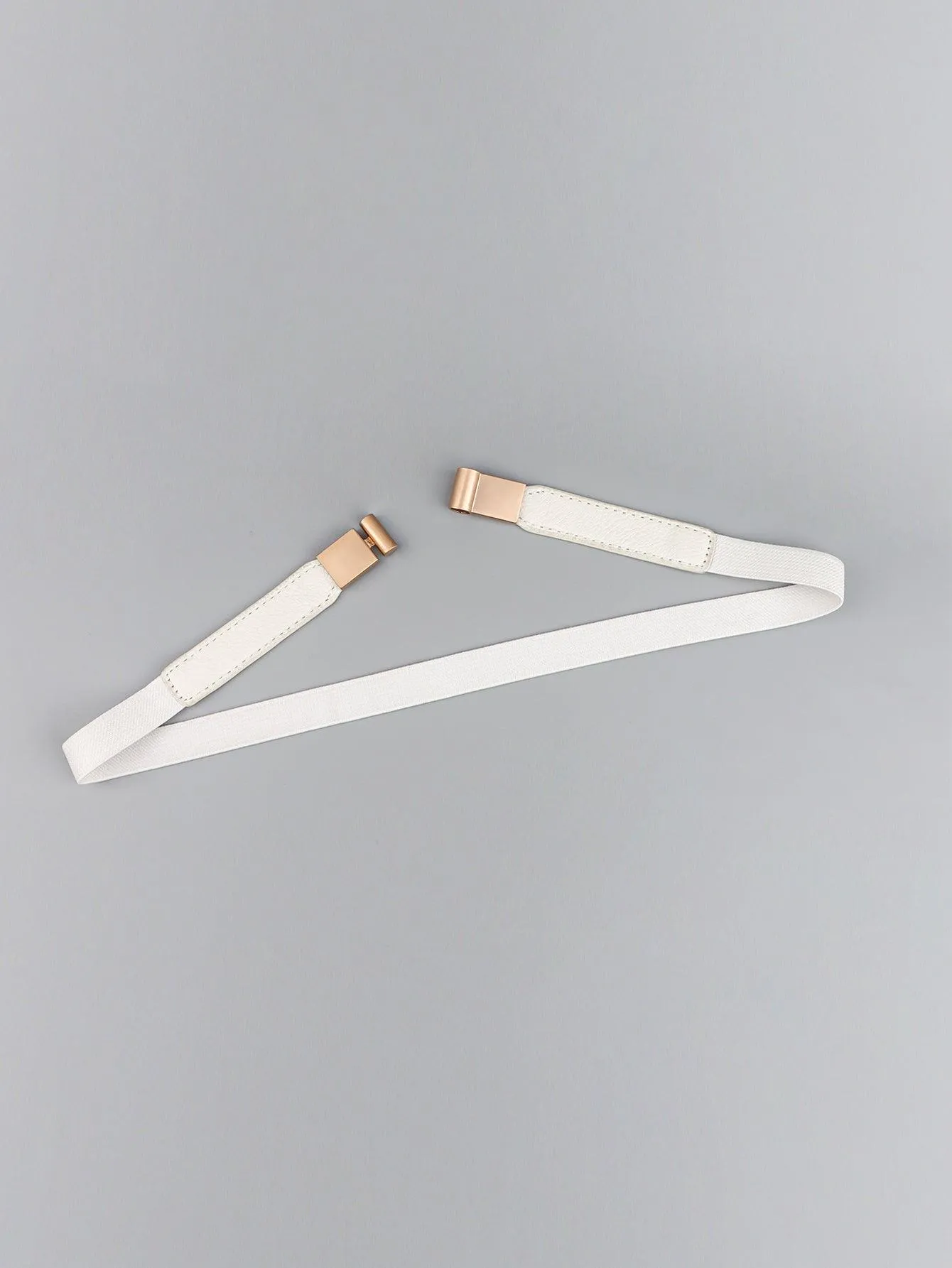 Elegant Adjustable PU Elastic Skinny Belt for Effortless Style