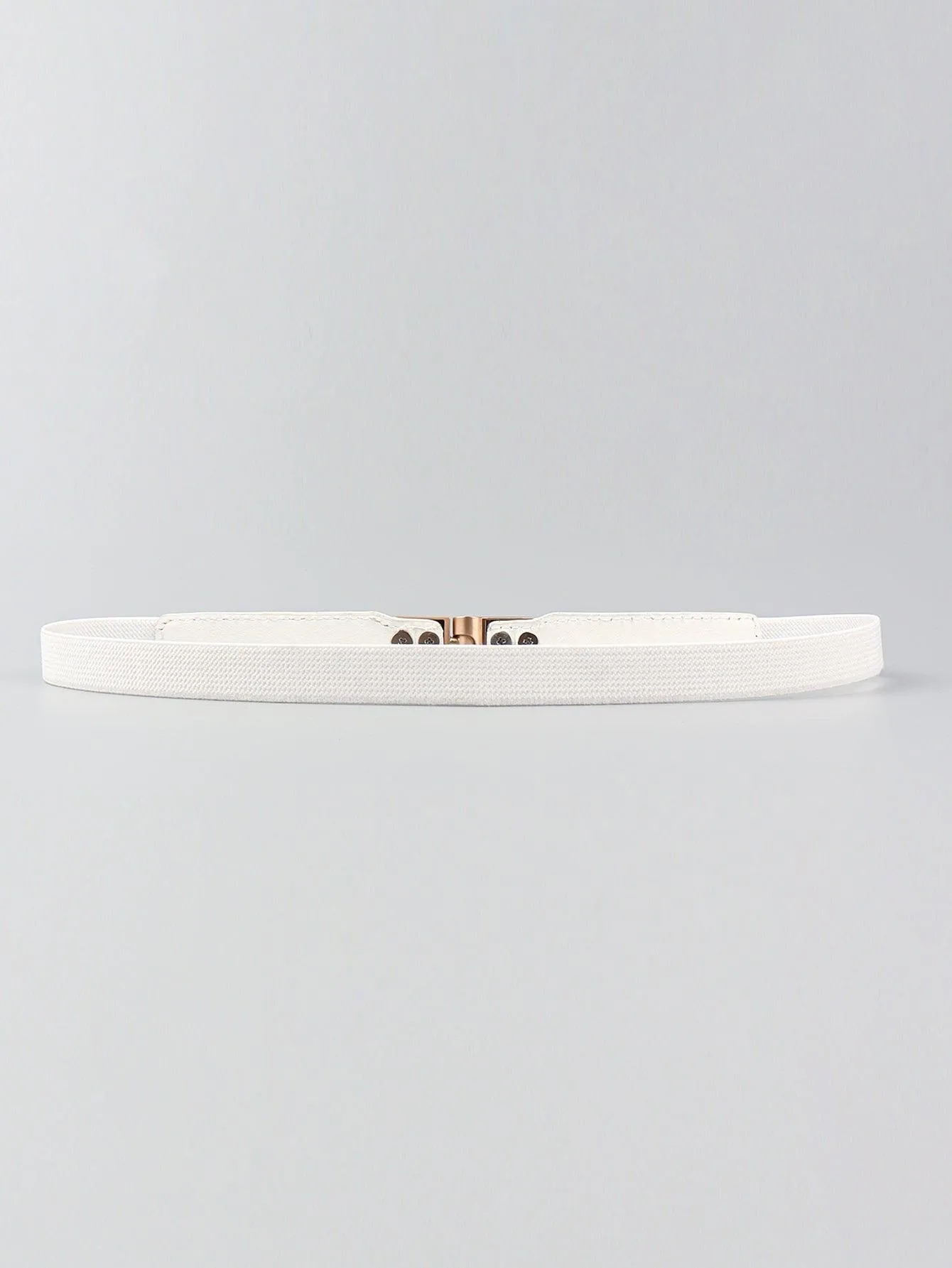 Elegant Adjustable PU Elastic Skinny Belt for Effortless Style