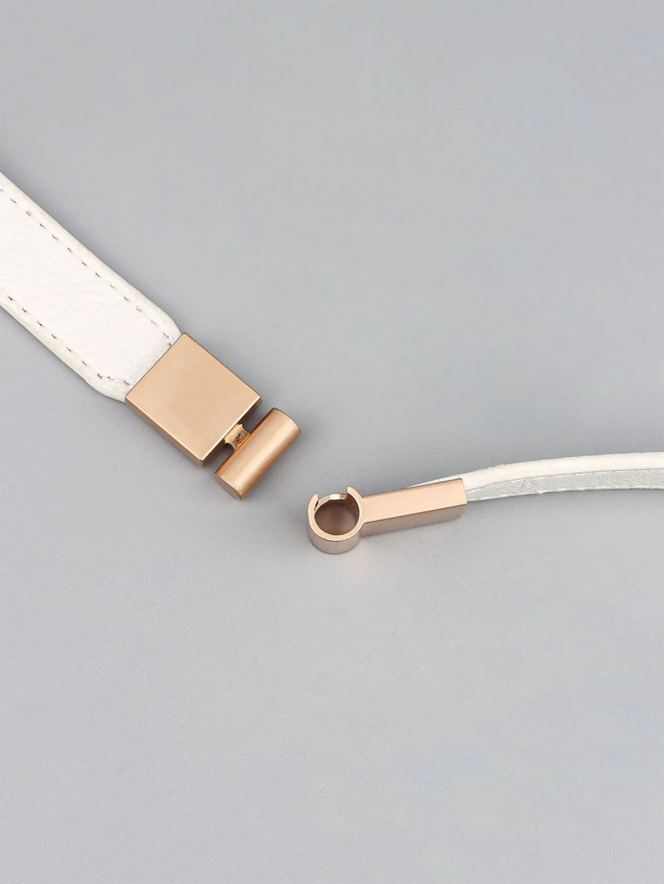 Elegant Adjustable PU Elastic Skinny Belt for Effortless Style