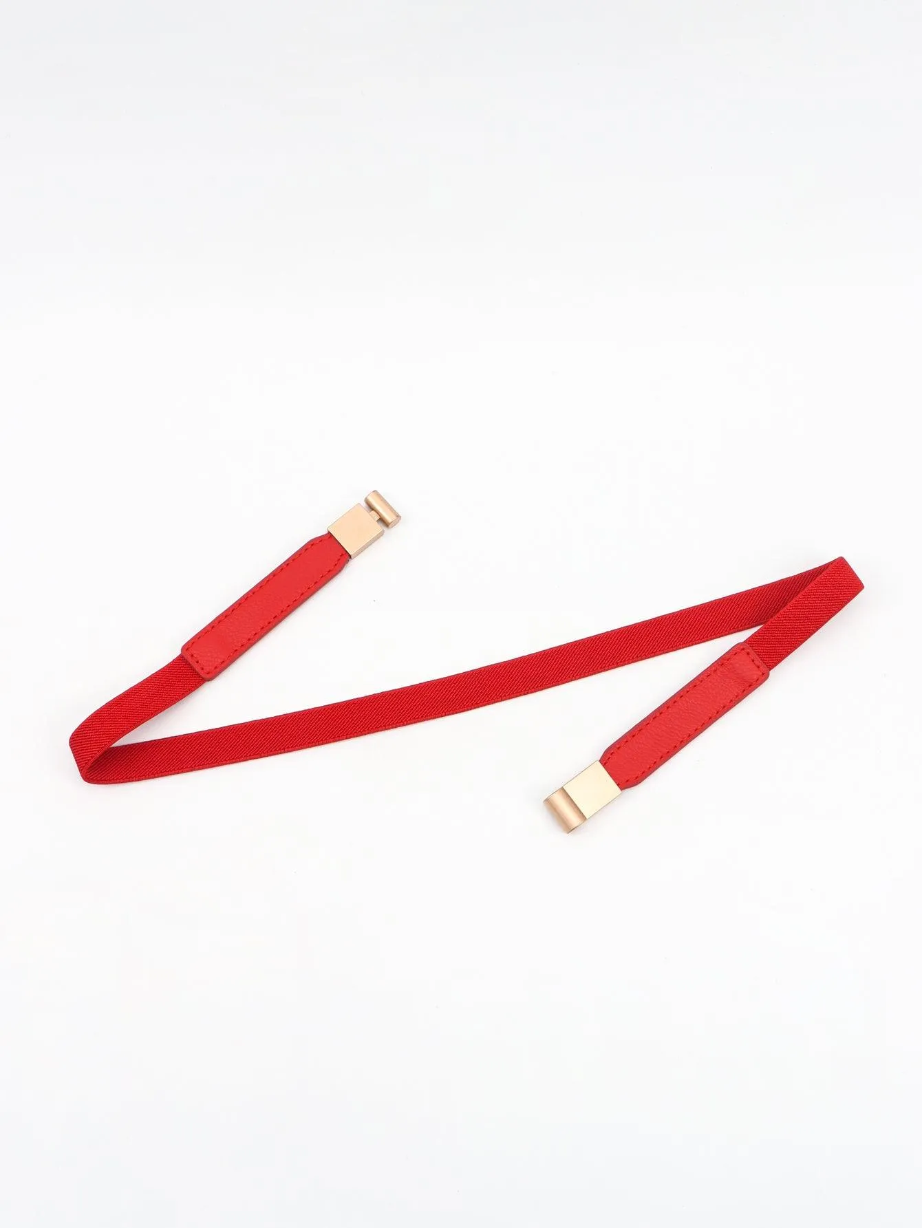 Elegant Adjustable PU Elastic Skinny Belt for Effortless Style