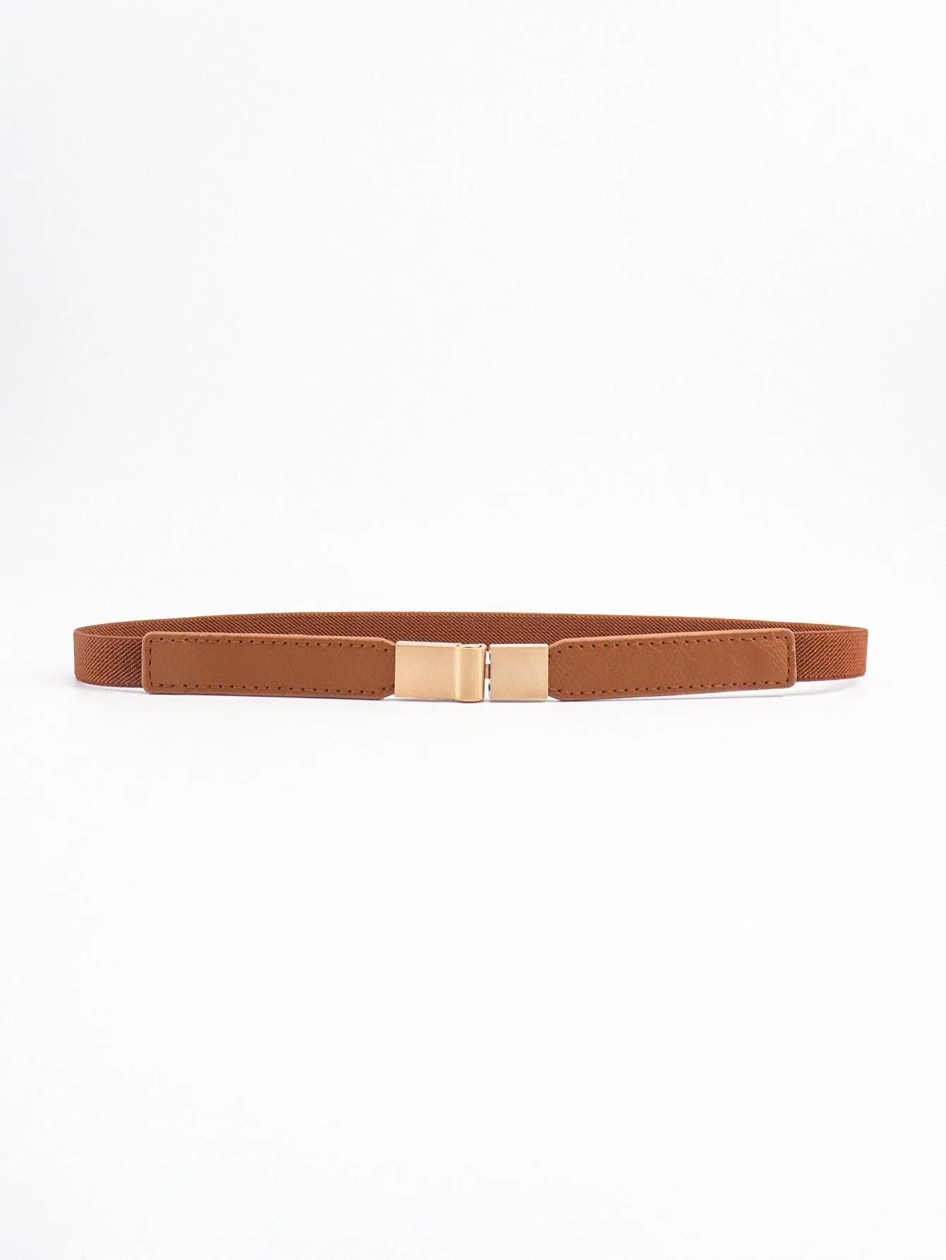 Elegant Adjustable PU Elastic Skinny Belt for Effortless Style
