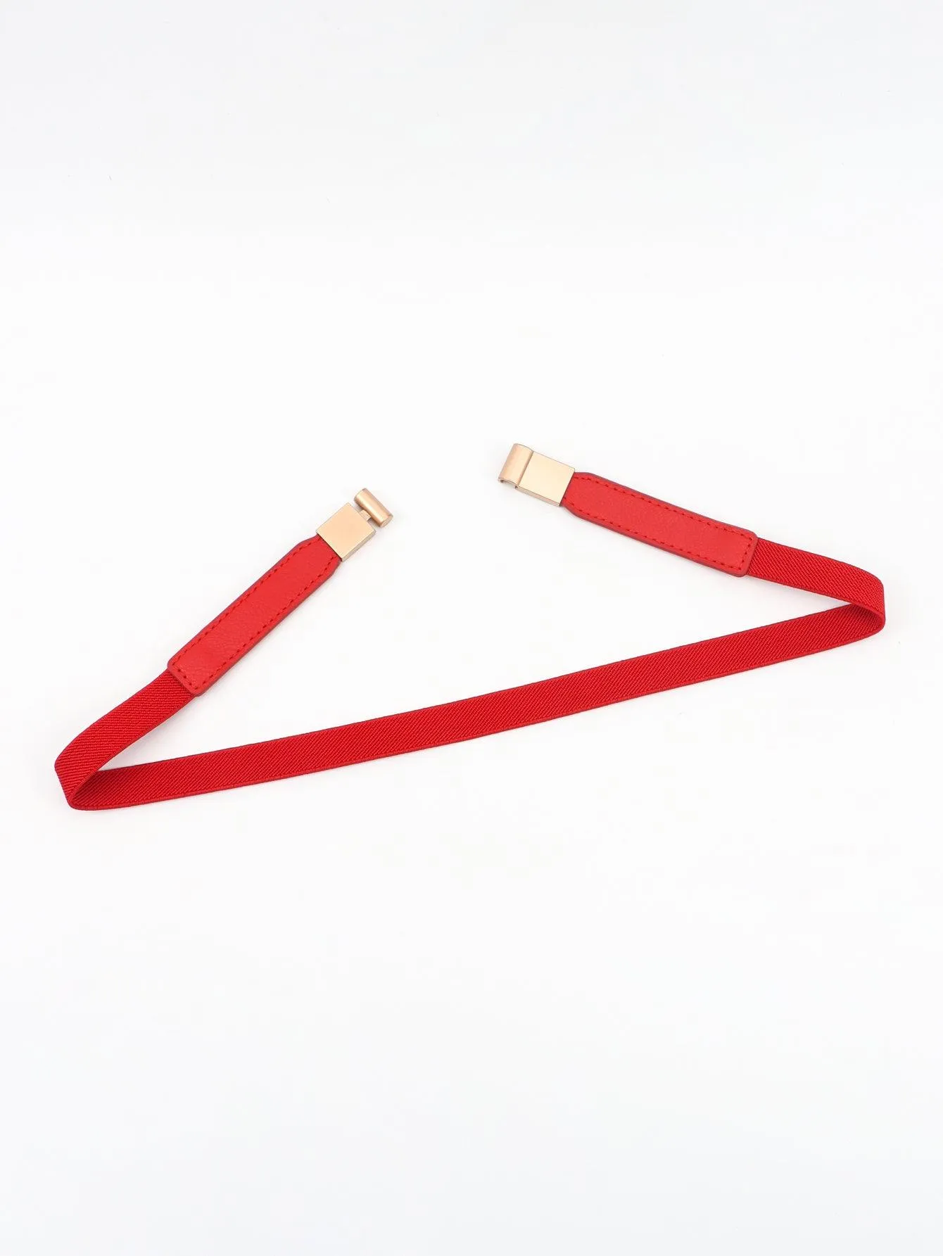 Elegant Adjustable PU Elastic Skinny Belt for Effortless Style