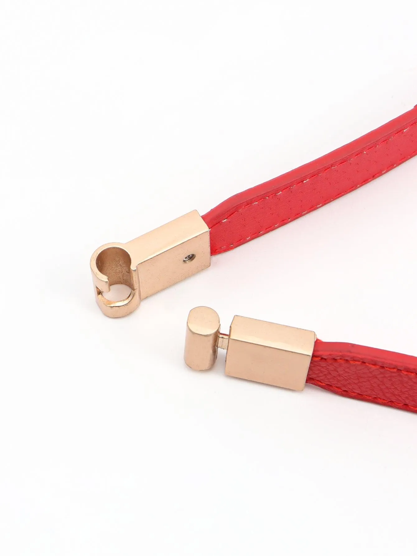 Elegant Adjustable PU Elastic Skinny Belt for Effortless Style