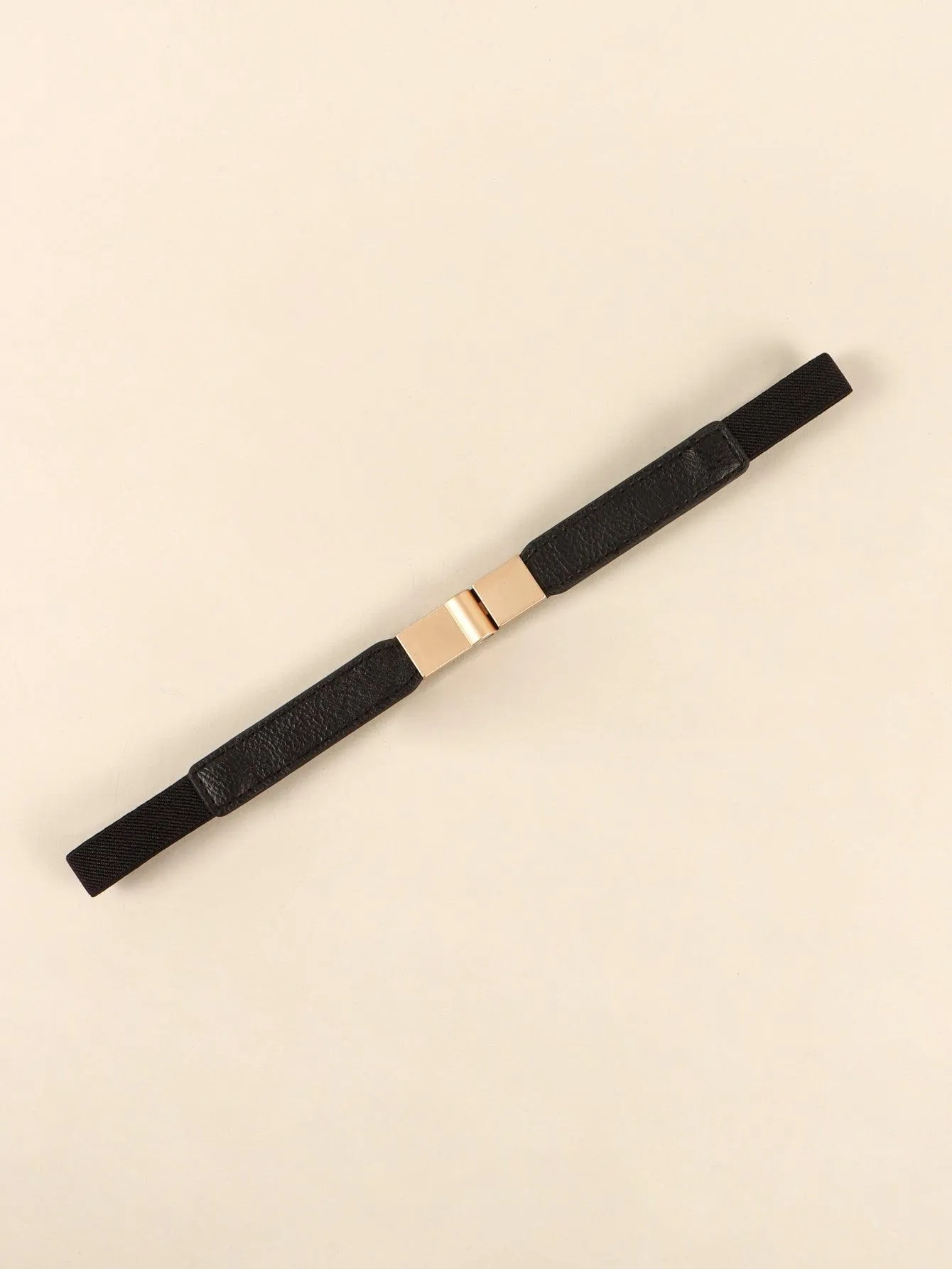 Elegant Adjustable PU Elastic Skinny Belt for Effortless Style