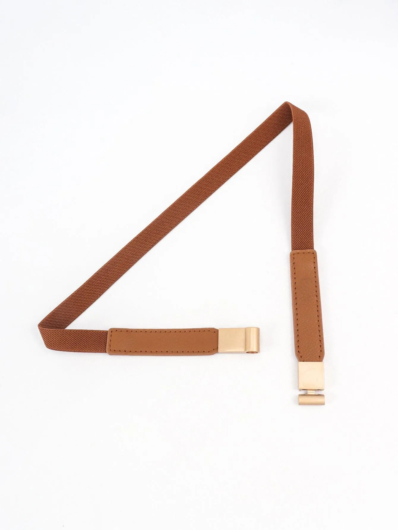 Elegant Adjustable PU Elastic Skinny Belt for Effortless Style
