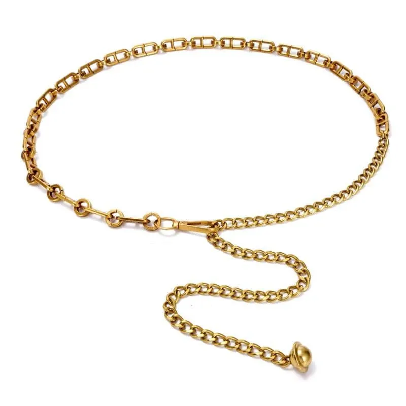 Elegant Metal Waist Chain Belt