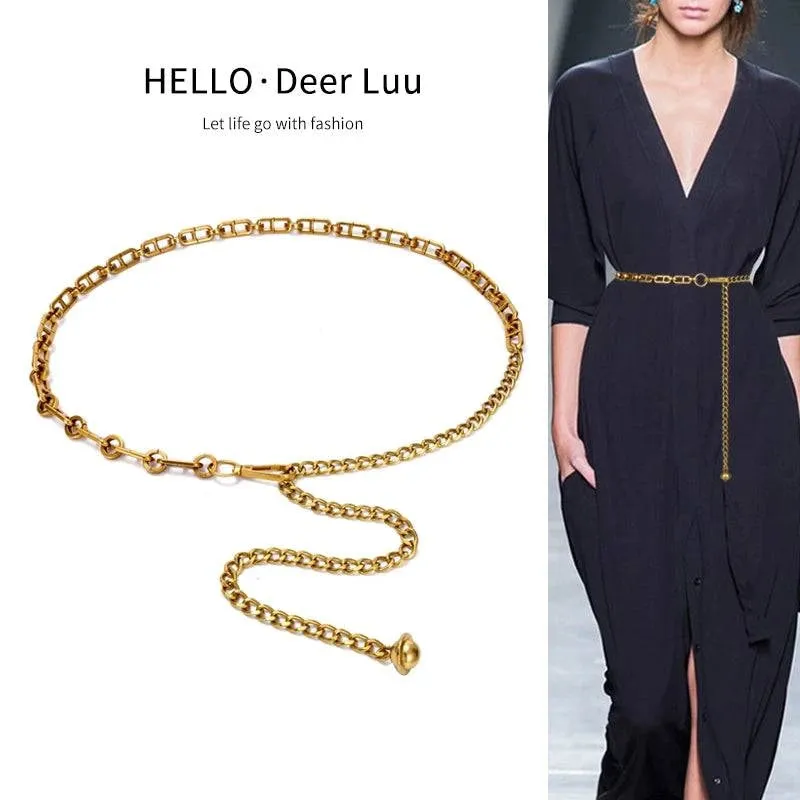 Elegant Metal Waist Chain Belt