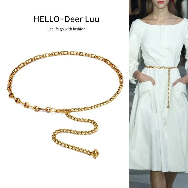 Elegant Metal Waist Chain Belt