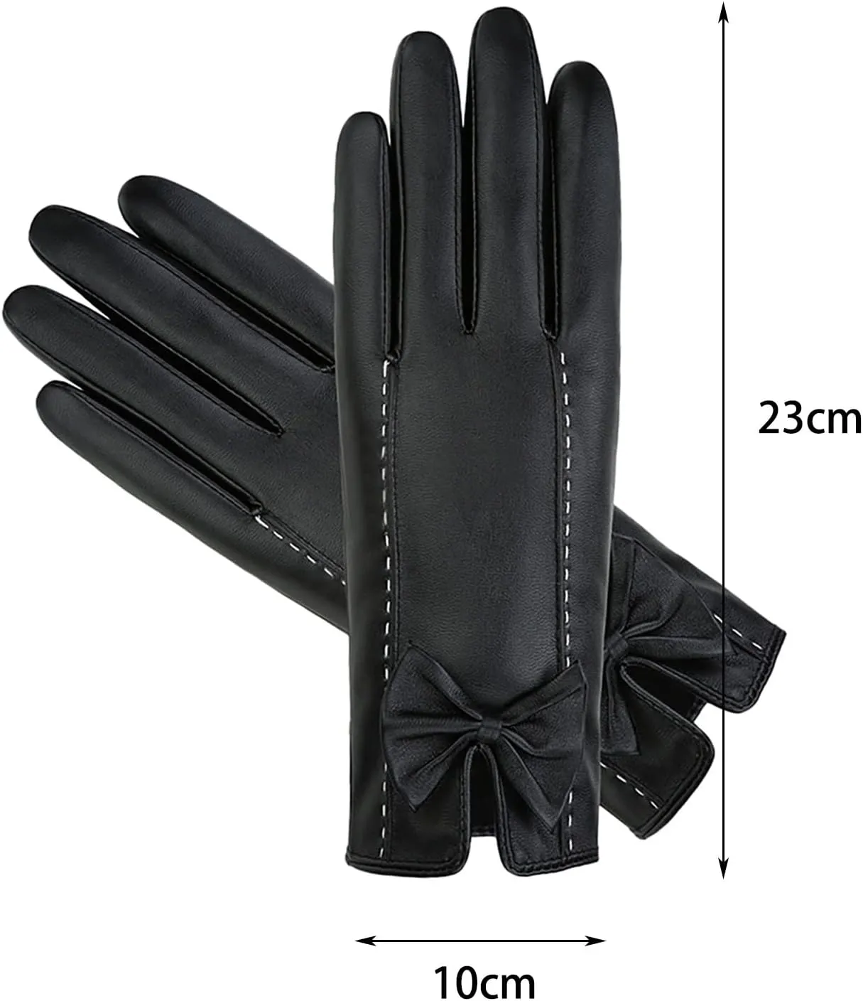 Elegant Warm Gloves Women Soft PU Leather Gloves for Women Winter Warm Fashion Gloves Winter Gloves for Women Driving