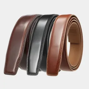 Essential Elegant Leather Belt Without Buckle - Cross & Crown