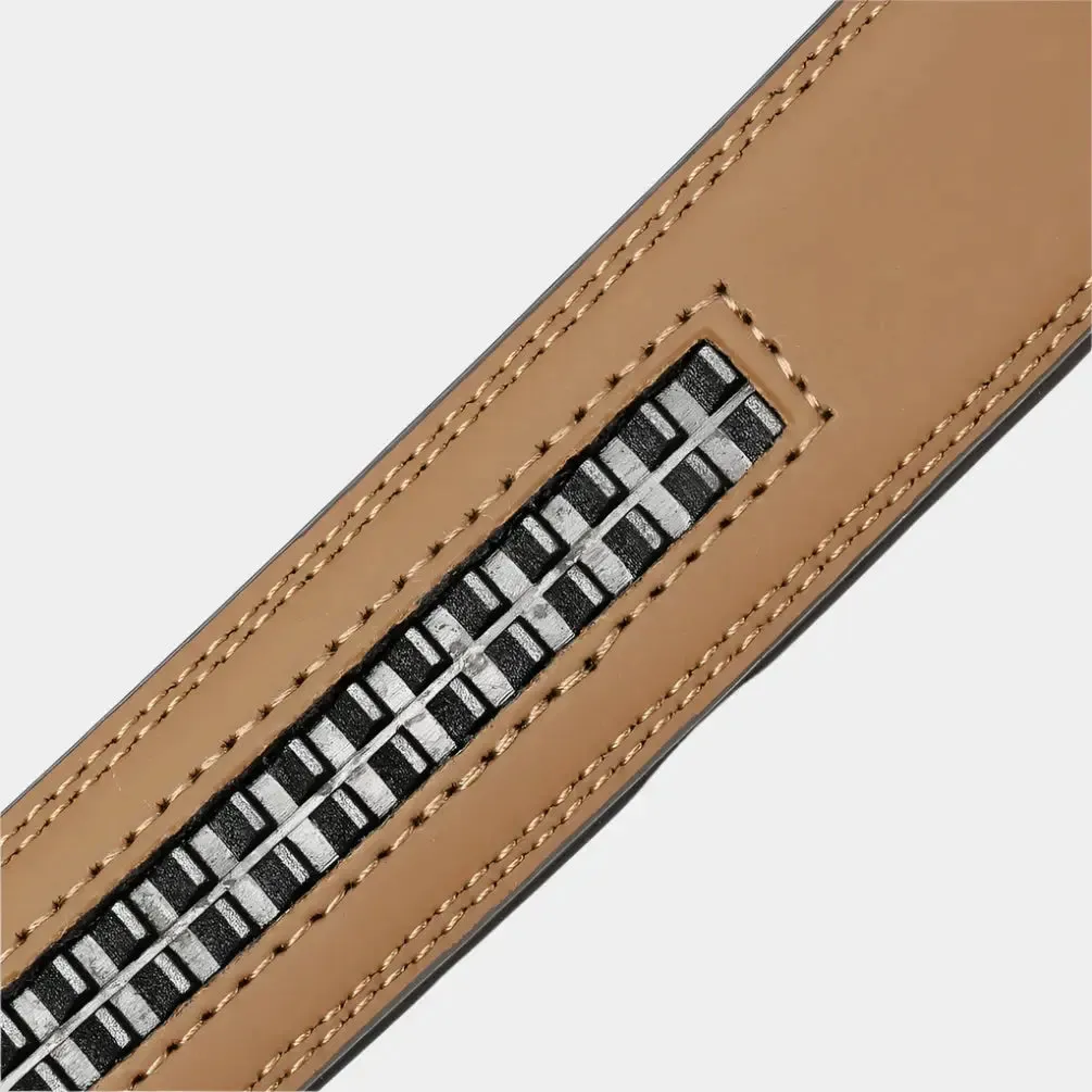 Essential Elegant Leather Belt Without Buckle - Cross & Crown
